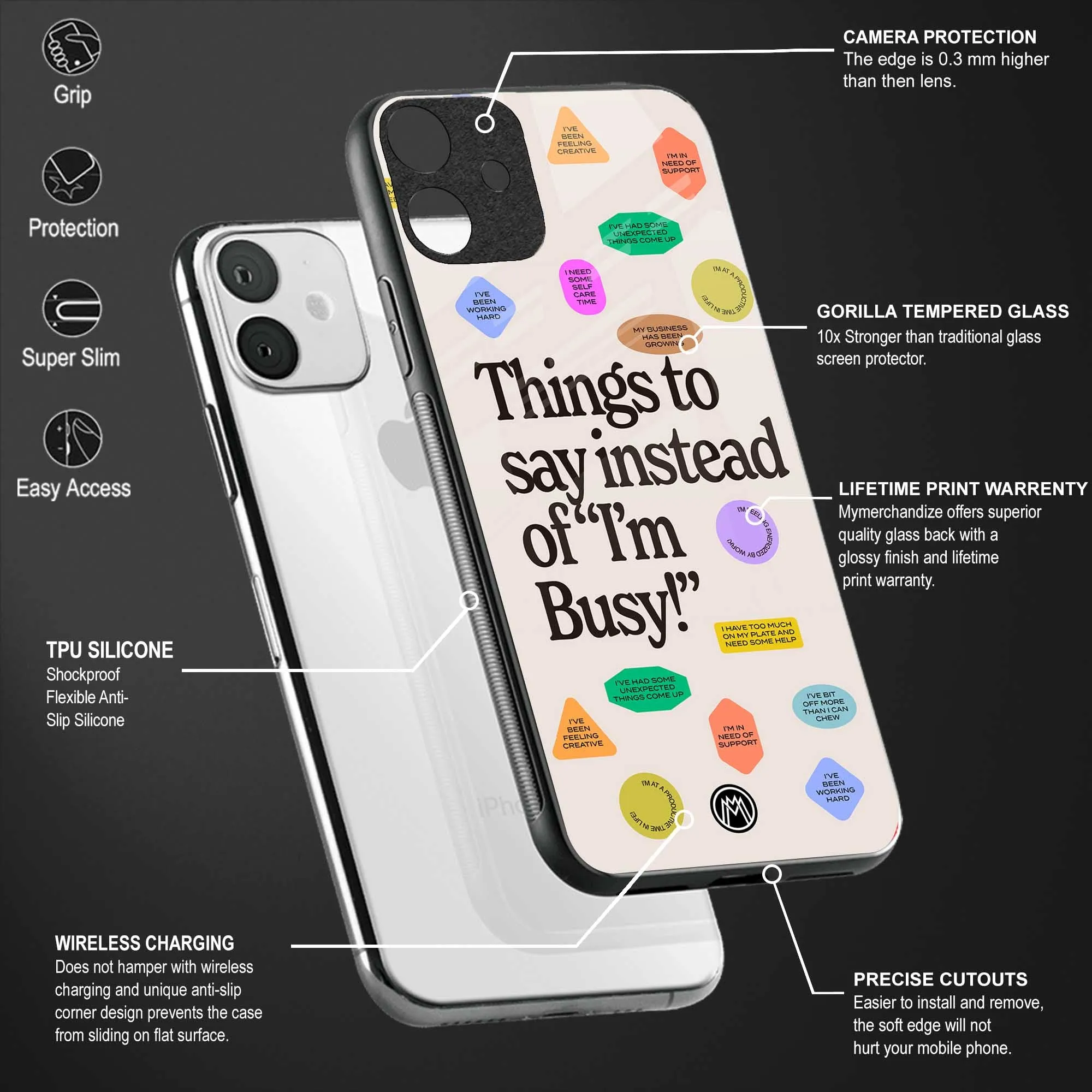 10 Things To Say Phone Case for IPhone 6 Plus | Glass Case