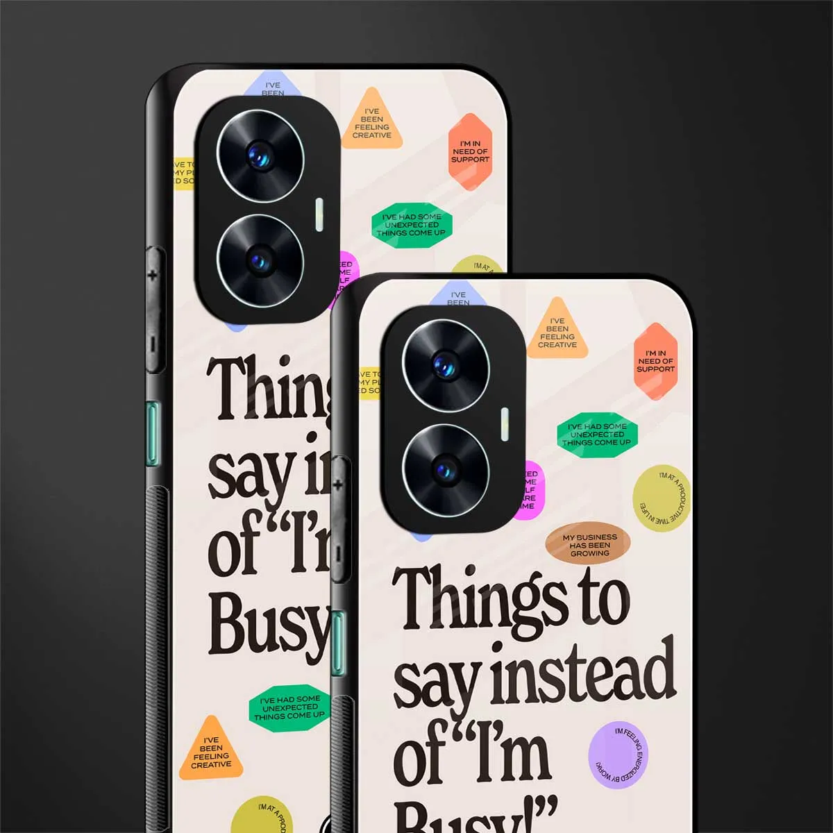 10 Things To Say Phone Case for Realme C55 | Glass Case