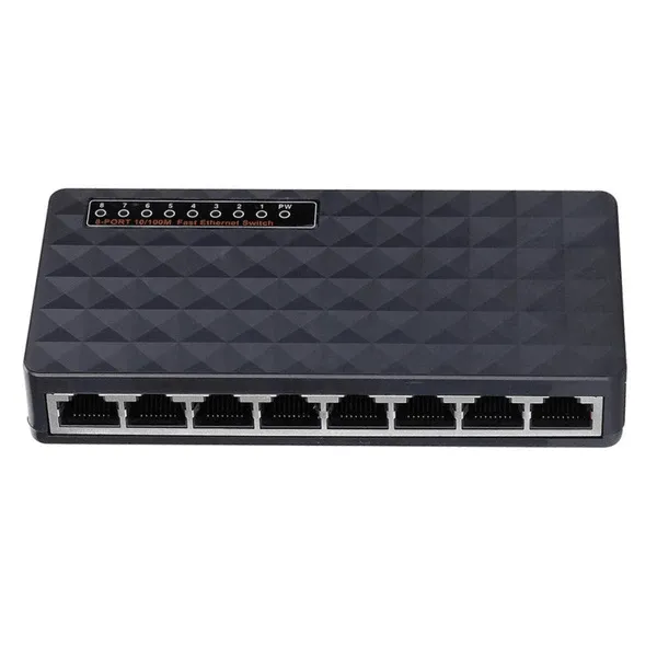 10/100 Mbps 8 Ports Ethernet  Desktop Network Switch Hub Adapter-FO-6034