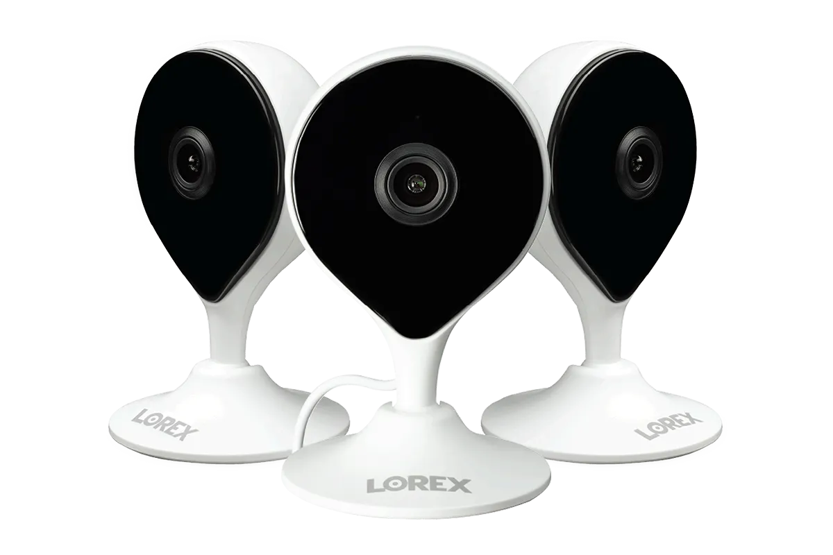 1080p Full HD Smart Indoor Wi-Fi Security Camera (3-pack)