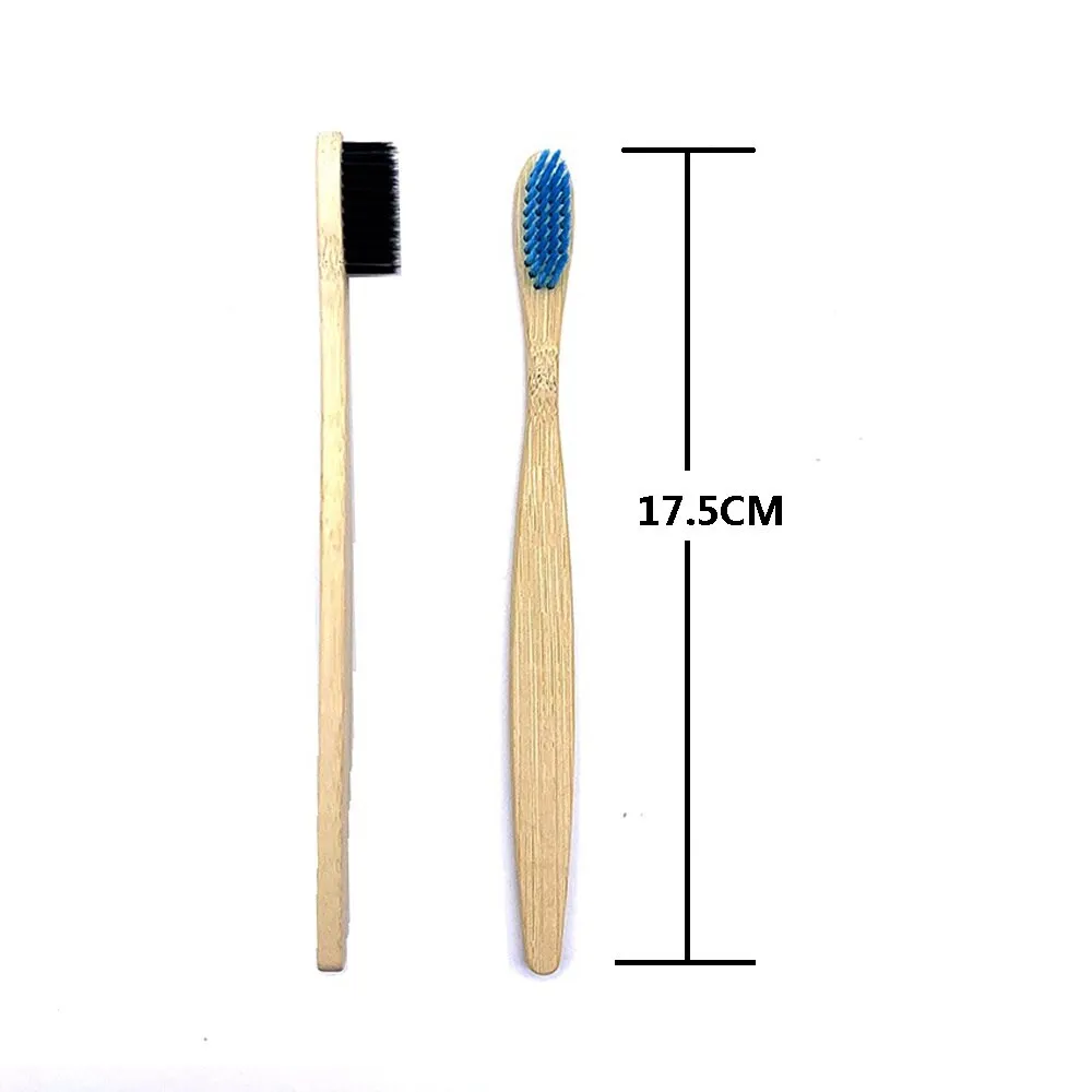 12pcs Eco Friendly bamboo toothbrush, Soft bristles with different colour choices