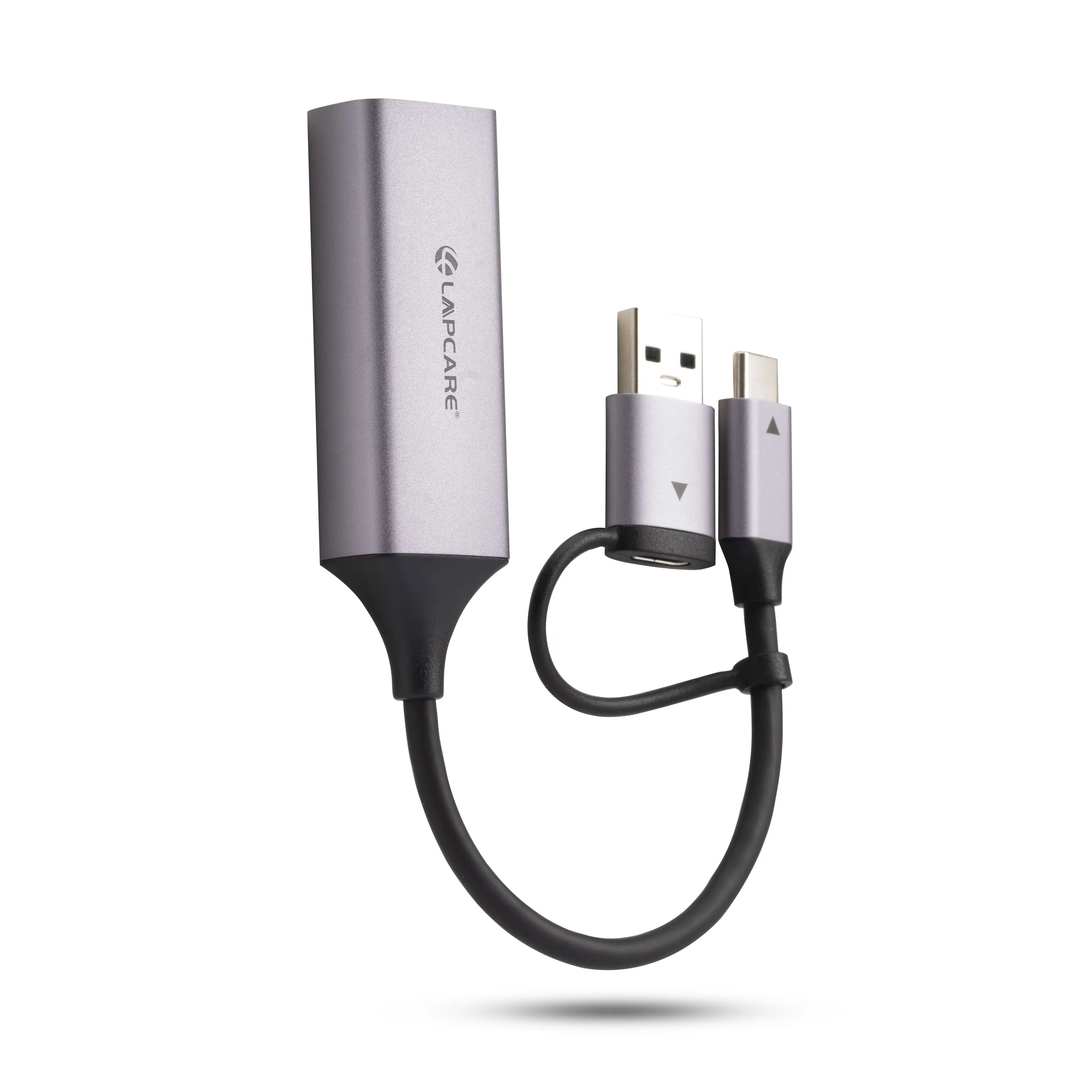 2 in 1 Type C and USB 3 Gigabit Ethernet Adapter