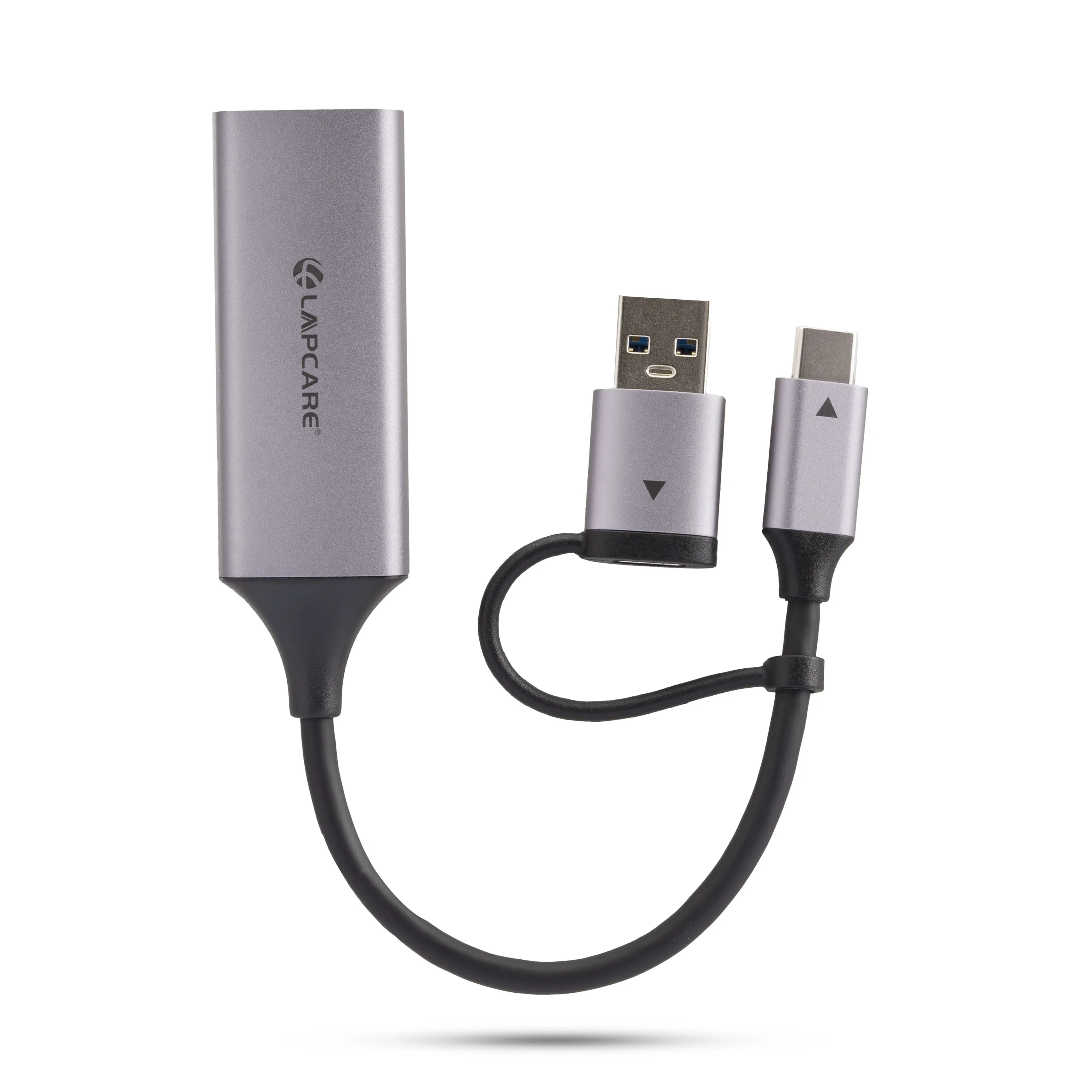 2 in 1 Type C and USB 3 Gigabit Ethernet Adapter