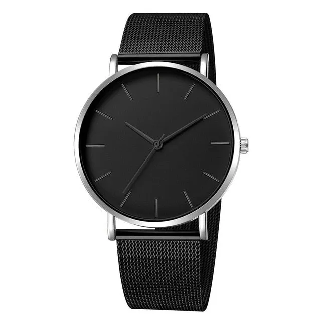 2020 Montre Femme Modern Women Watch Fashion Black Quartz Wristwatch Women Mesh Band Simple Watches Luxury Ladies Reloj Mujer