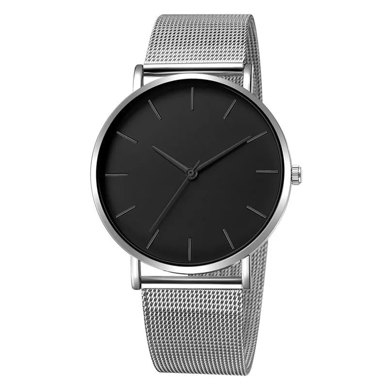 2020 Montre Femme Modern Women Watch Fashion Black Quartz Wristwatch Women Mesh Band Simple Watches Luxury Ladies Reloj Mujer