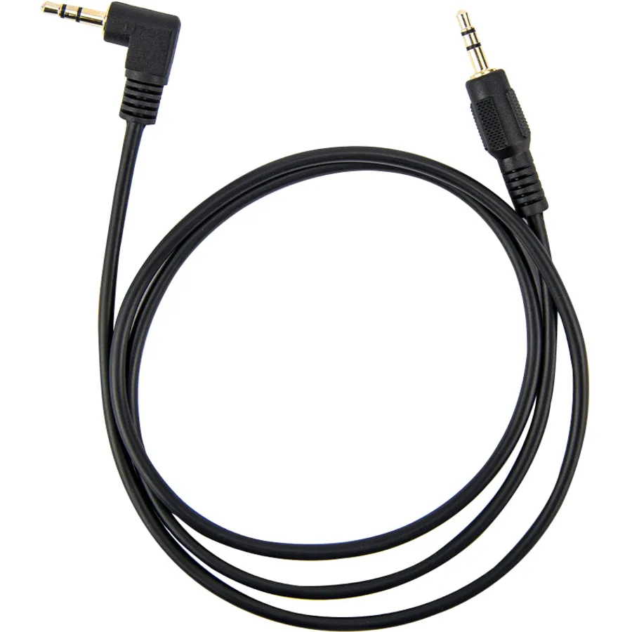 3Ft Slim 3.5Mm To Right Angle,Sterio Audio Cable Black