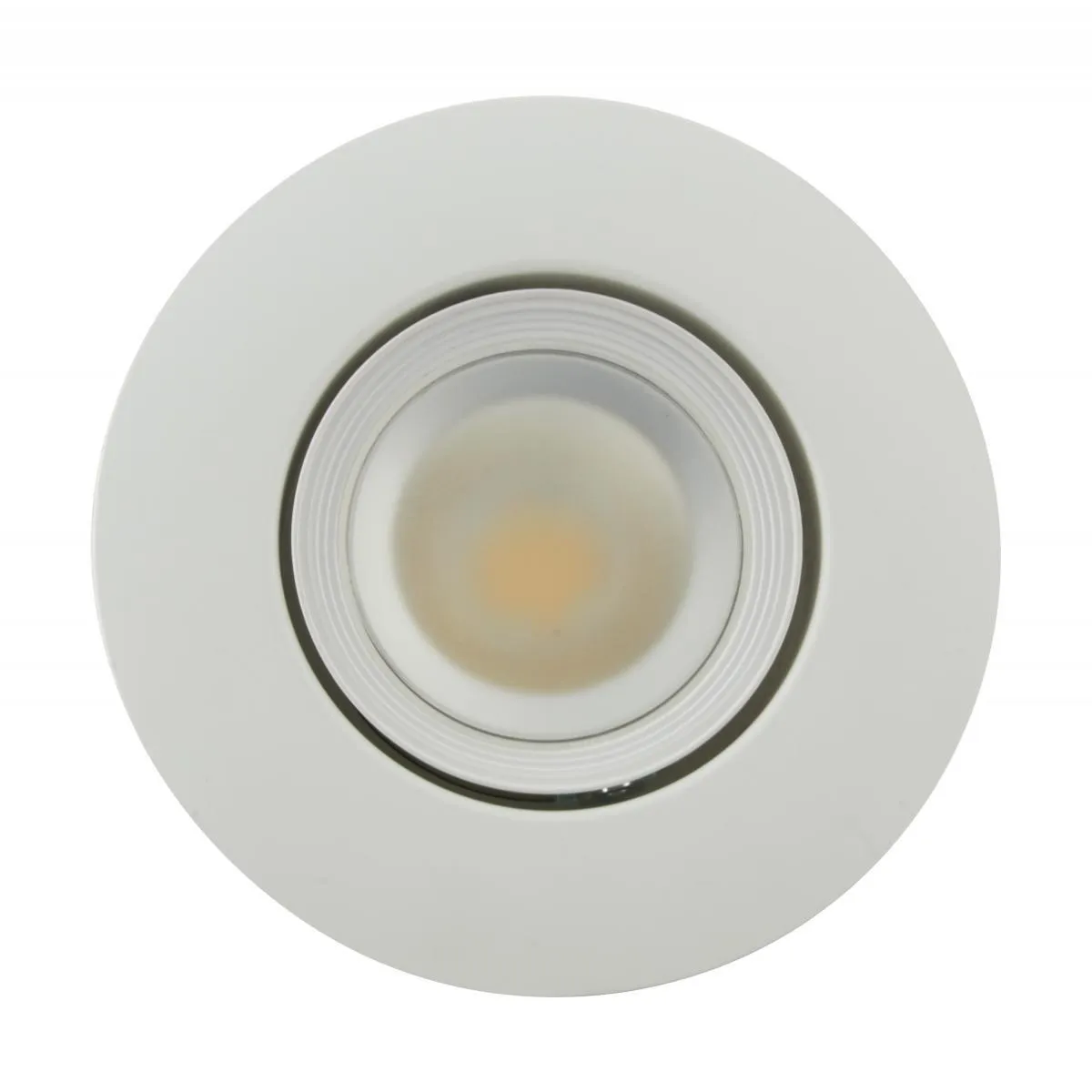 4 inch Gimbal LED Downlight Retrofit, 7 Watts, 600 Lumens, Selectable 2700K to 5000K, Baffle Trim