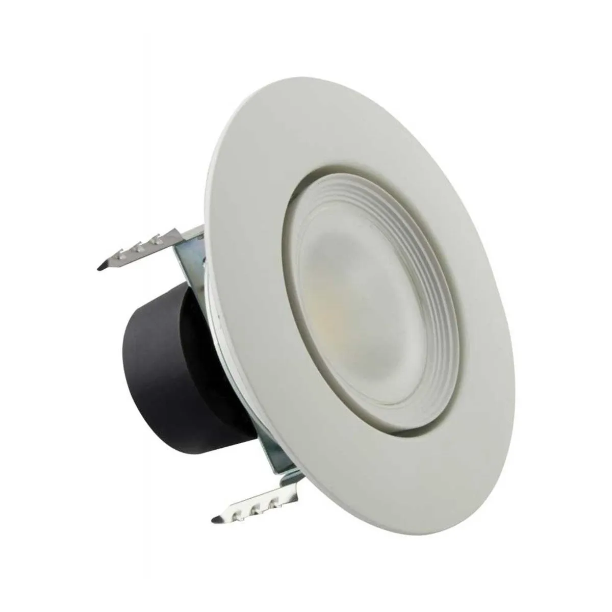 4 inch Gimbal LED Downlight Retrofit, 7 Watts, 600 Lumens, Selectable 2700K to 5000K, Baffle Trim