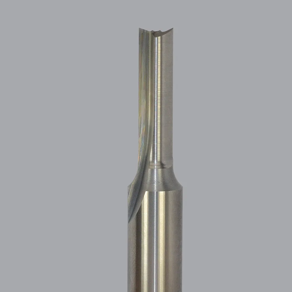 56-330, 0.375" Dia, 1.25" LOC, 0.5" Shank Dia, 3" OAL, Two Flute Router Bit