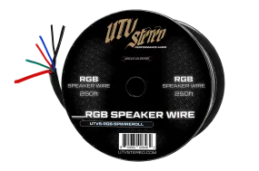 6 Conductor RGB Speaker Wire - 50' | UTVS-RGB-SPWIRE-50