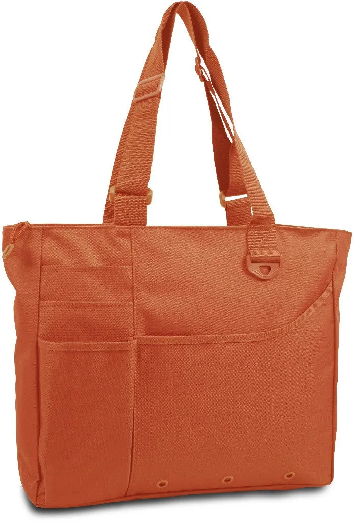 600 denier super feature tote - burnt orange Case of 24