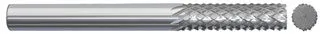 780-001020: 1/8 in. Dia., 1/2 in. Length Of Cut, 1-1/2 in. Overall Length Carbide Router Mill; Diamond Cut, Style A- No End Cut, BRIGHT, USA