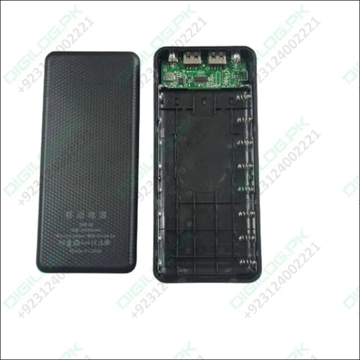 8 Cells Dual Usb Power Bank Case With Lcd Display in pakistan