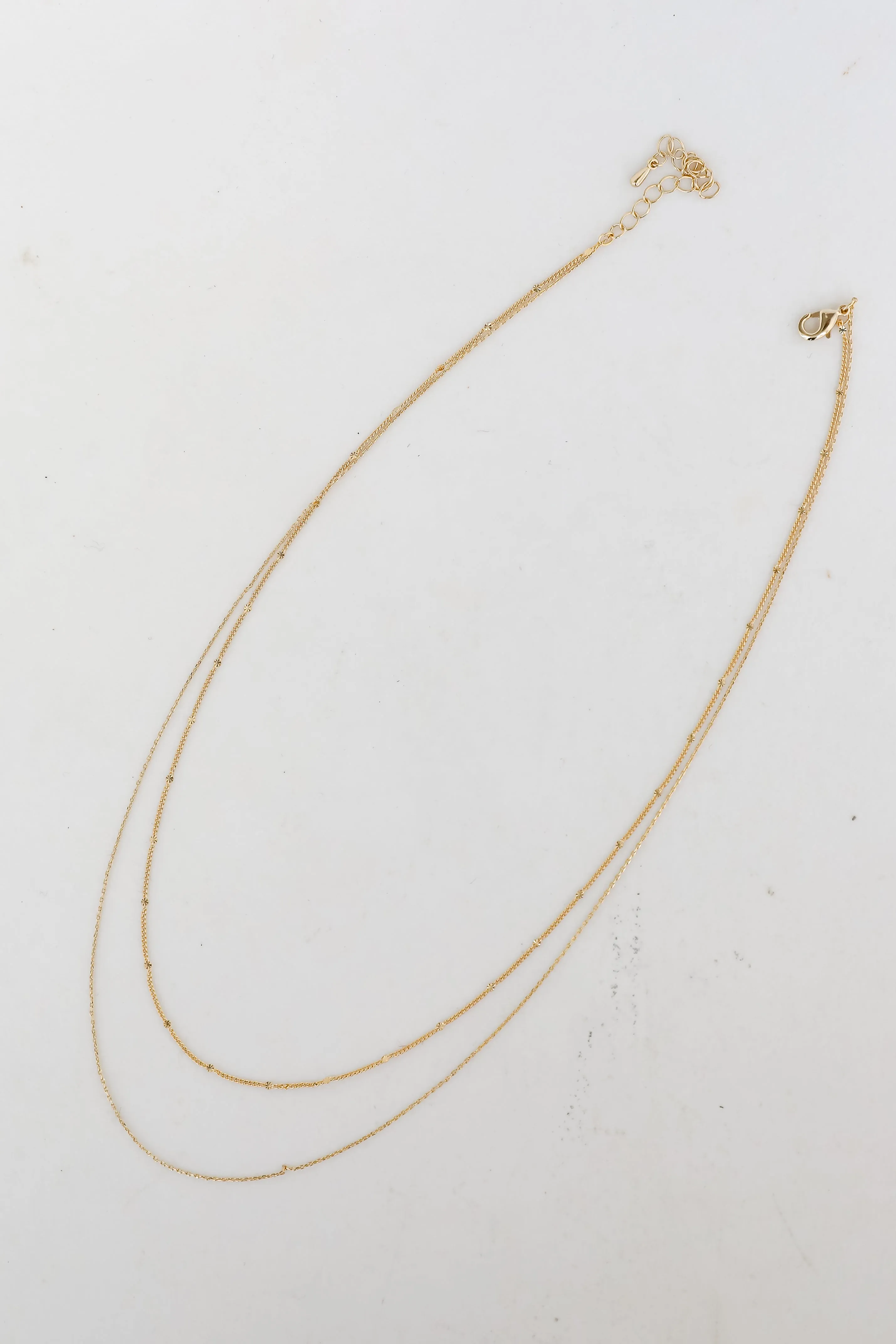 Abbie Gold Layered Chain Necklace