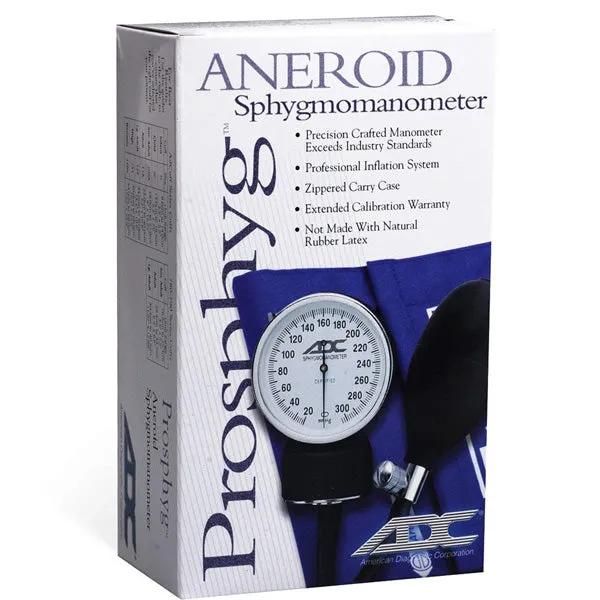 ADC Prosphyg 760 Series Aneroid Sphygmomanometer with Nylon Cuff and Soft Black Case