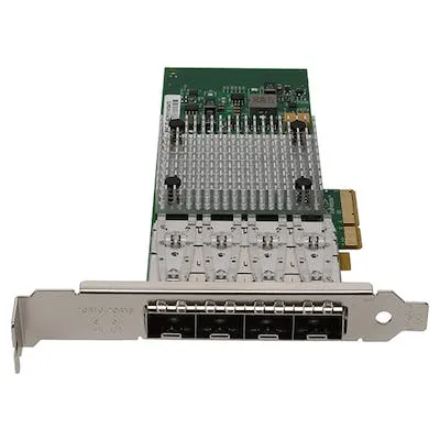 AddOn Intel I350F4 Comparable 1Gbs Quad SFP Port Network Interface Card with 4 1000Base-SX SFP Transceivers I350F4-AO