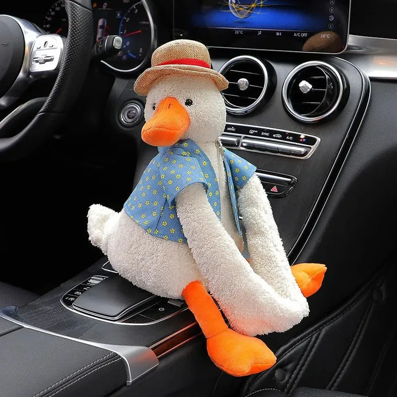 Adorable Duck Tissue Box – Soft Cartoon Napkin Holder for Car Seat & Home Decor