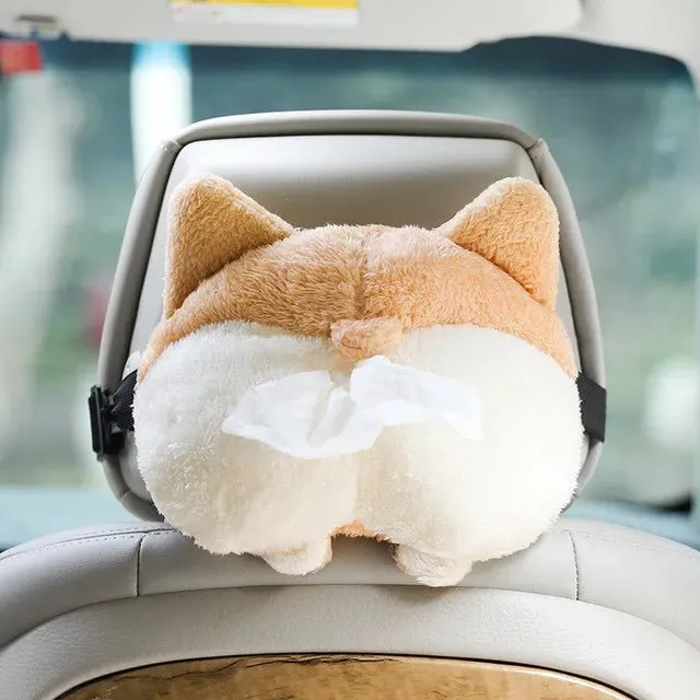 Adorable Duck Tissue Box – Soft Cartoon Napkin Holder for Car Seat & Home Decor