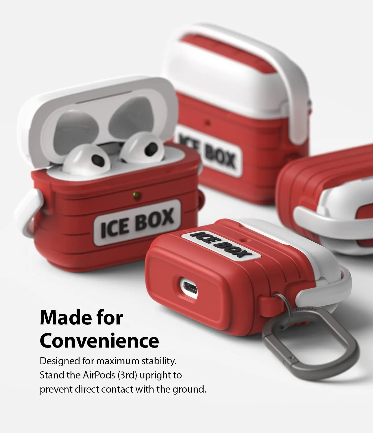 AirPods 3 Pouch | Silicone Case - Ice Box Red