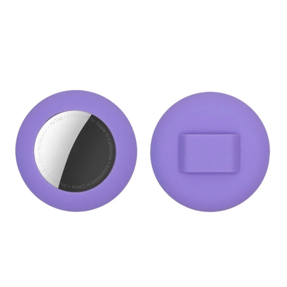 AirTags simple silicone cover - Dark Purple