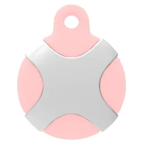 AirTags unique design silicone cover - Pink / Grey