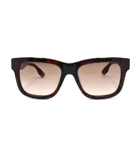 Alexander McQueen Unisex Brown Wayfarer Sunglasses