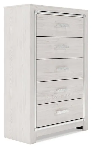 Altyra Queen Storage Bed, Dresser, Mirror, Chest and Nightstand