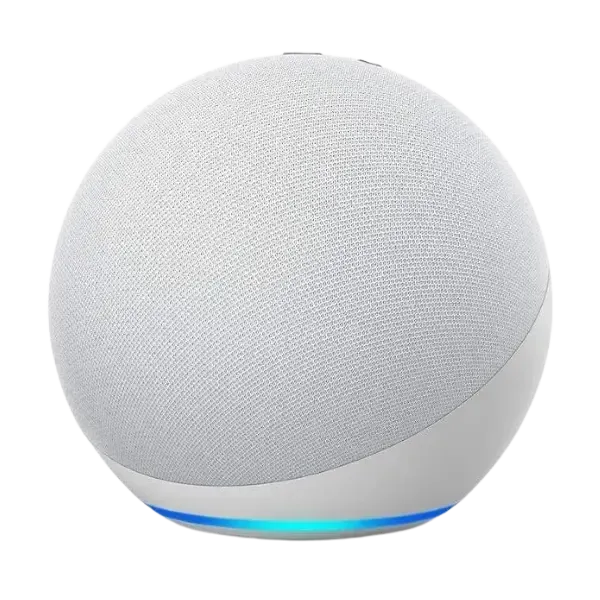 Amazon Large Alexa Echo  WiFi Bluetooth Speaker 4th Generation Glacier White