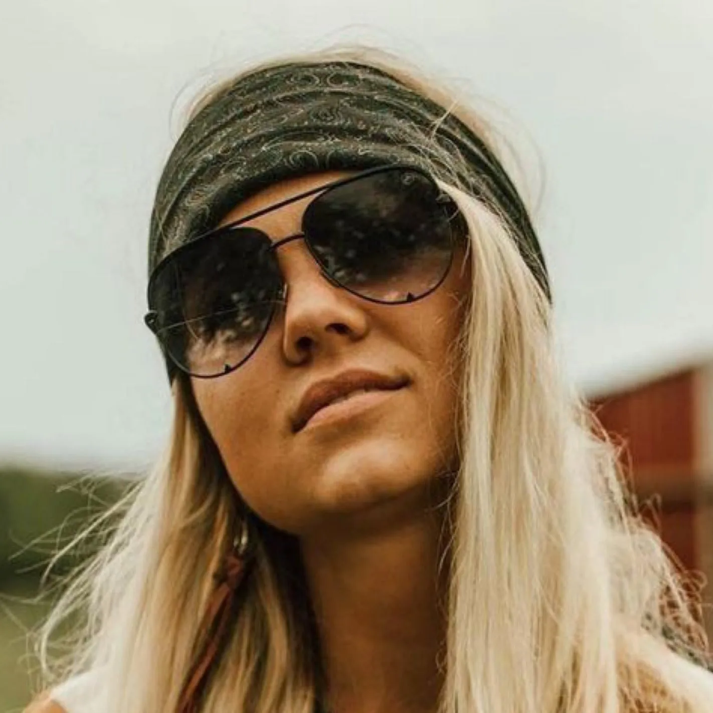 American Bonfire Jaden Aviator in Obsidian Sunglasses