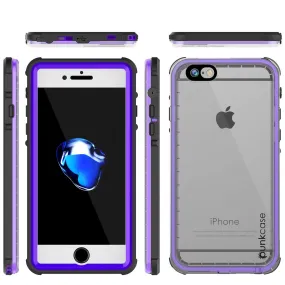 Apple iPhone SE (4.7") Waterproof Case, PUNKcase CRYSTAL Purple W/ Attached Screen Protector  | Warranty