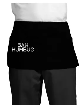 Bah Humbug Design - Grunge Dark Adult Mini Waist Apron, Server Apron