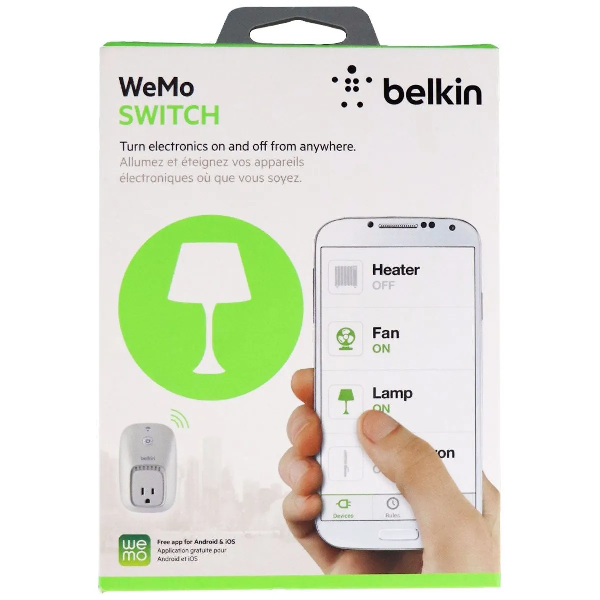 Belkin WeMo Switch Home Electronics Remote Control - White