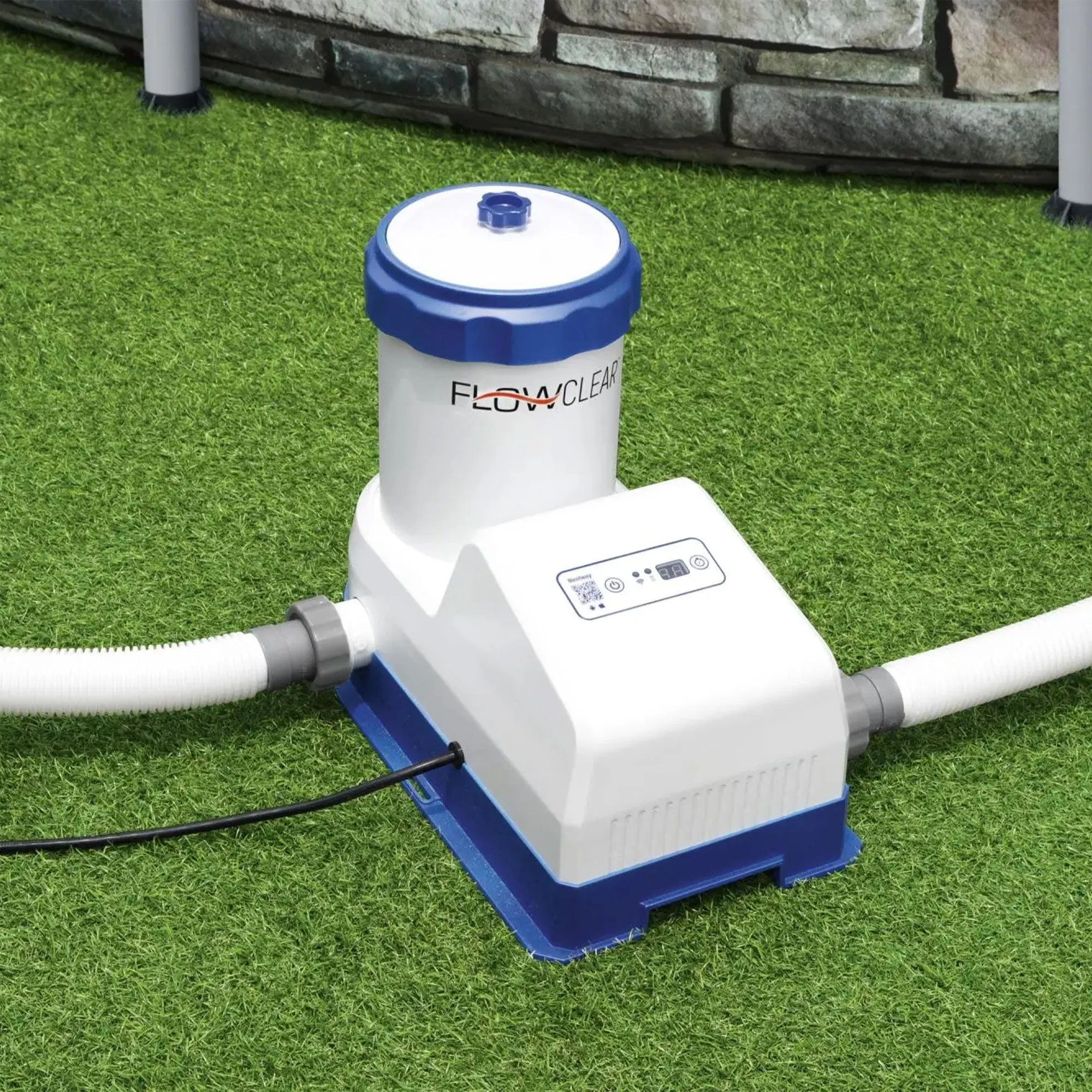 Bestway Flowclear Smart Touch 2000 GPH WiFi Controlled Pool Filter Pump System