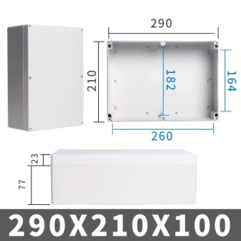 Big Size Outdoor Waterproof Case Enclosure Plastic Box Electronic Project Case Waterproof Junction Box for Electronics