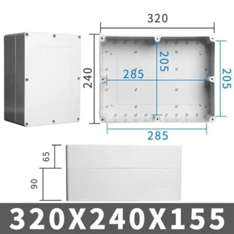 Big Size Outdoor Waterproof Case Enclosure Plastic Box Electronic Project Case Waterproof Junction Box for Electronics