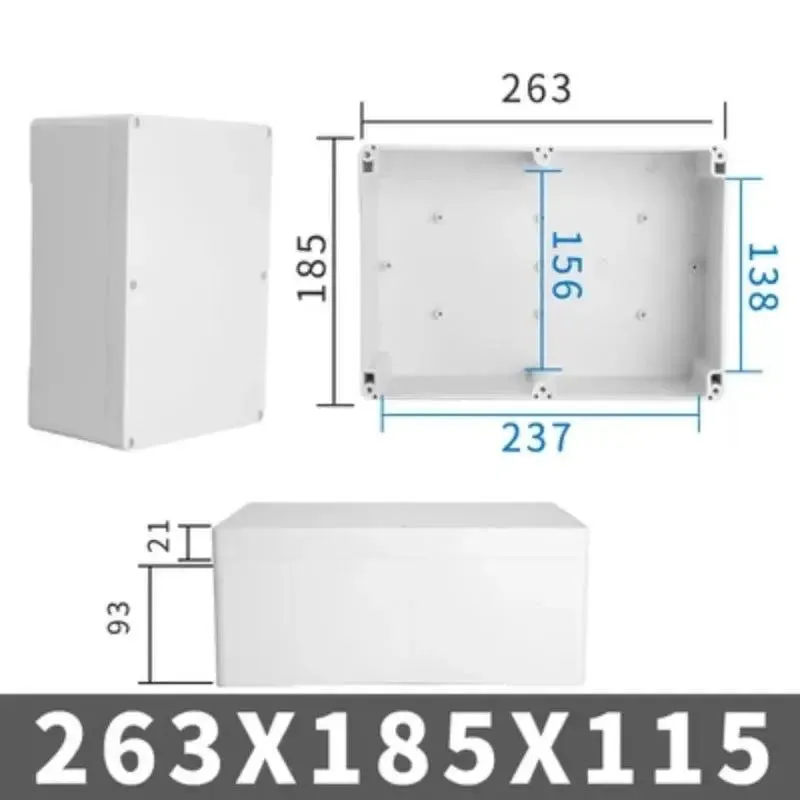 Big Size Outdoor Waterproof Case Enclosure Plastic Box Electronic Project Case Waterproof Junction Box for Electronics