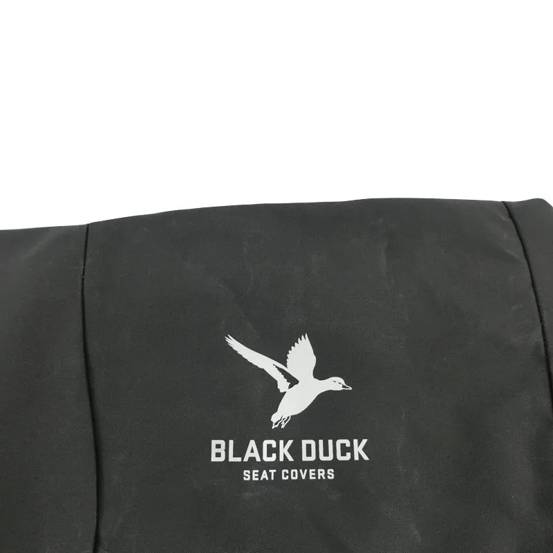 Black Duck Canvas Black Seat Covers Suits Case Backhoes