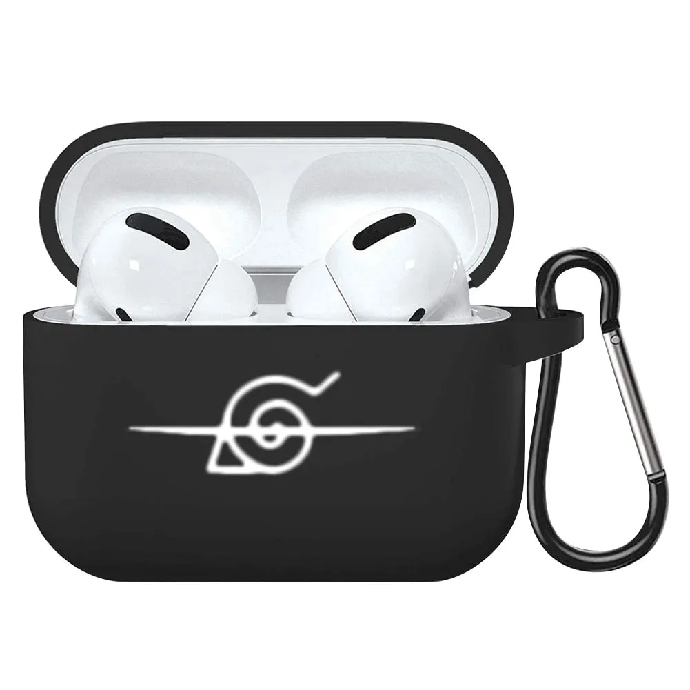 Black Silicone AirPod Case Naruto/Boruto (Variants Available)