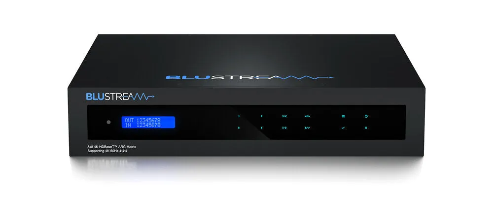 Blustream HMXL88ARC 8x8 4K HDMI/HDBT Matrix - 70m