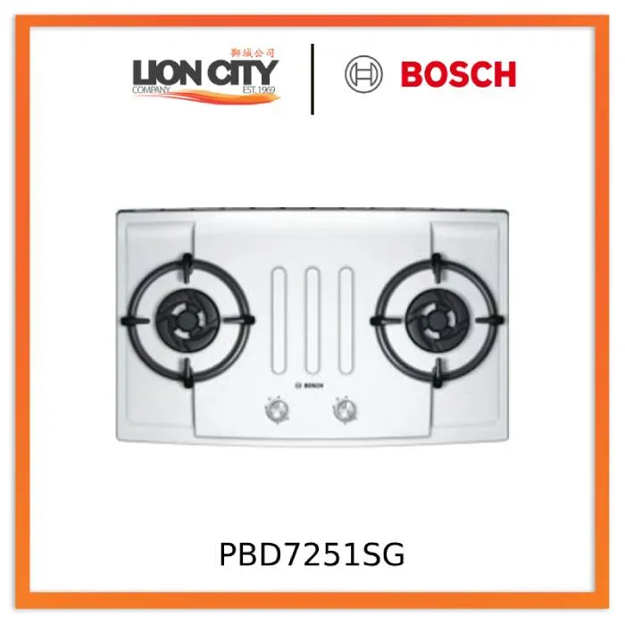 Bosch PBD7251SG 2 burner Built-In Gas Hob