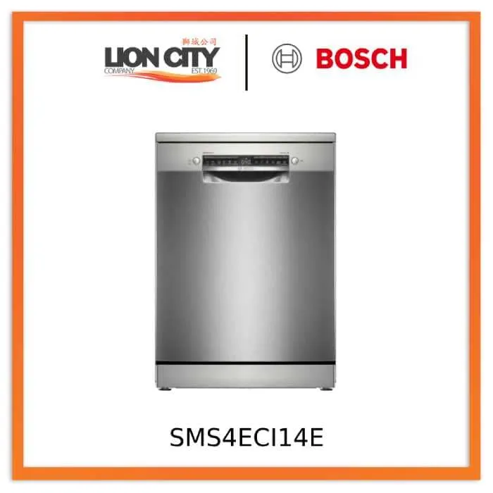 Bosch SMS4ECI14E 4 Free-standing Dishwasher 60 cm Stainless Steel Lacquered