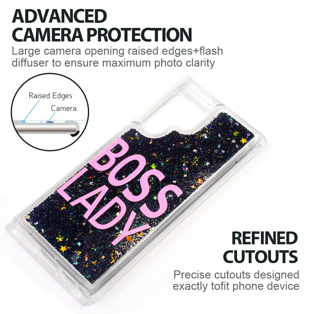 Boss Lady Glitter Case for Galaxy S22 Series