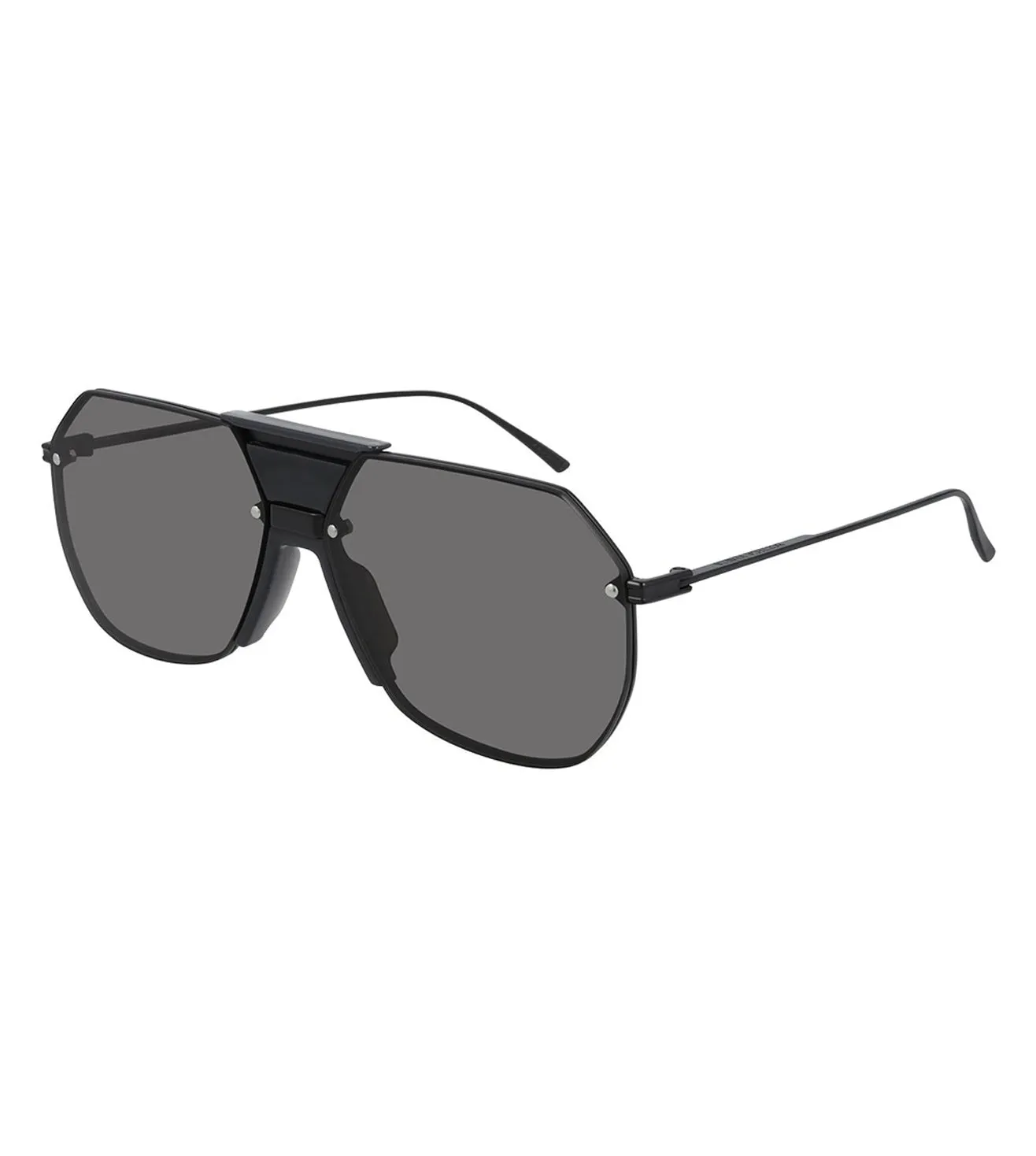 Bottega Veneta Men's Grey Aviator Sunglasses