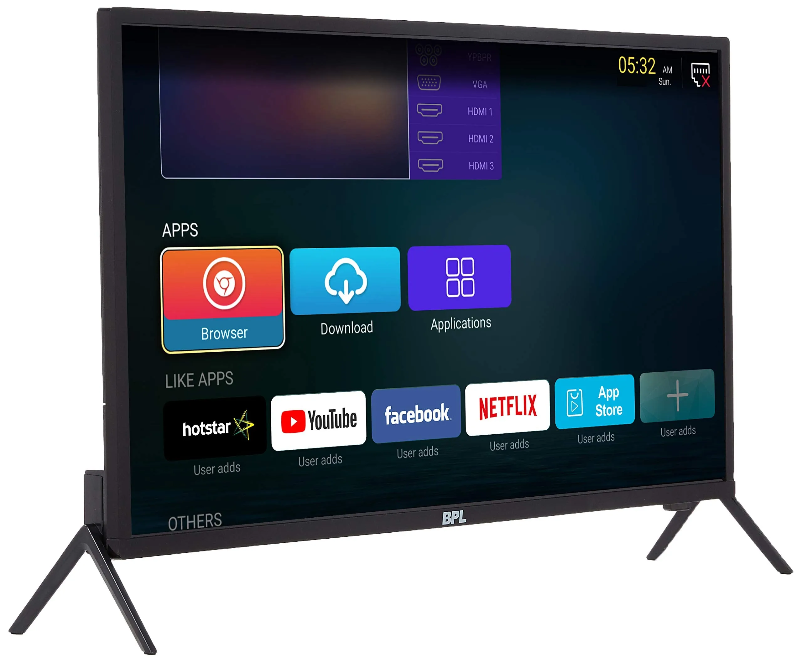 BPL 81.3 cm (32 inches) Stellar HD Ready LED Smart TV T32SH30A (Black)