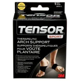 Braces & Supports - 3M Tensor Sport Therapeutic Arch Support, Black, Adjustable, (Case of 12), 48510-C