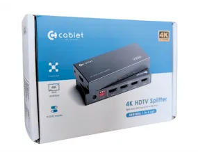 CABLET HDMI SPLITTER 4 PORT 4K (SP104) 30HZ