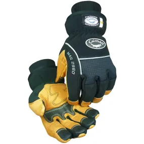 Caiman 2960-4 Multi-Activity Glove with Pig Grain Leather Padded Palm and Waterproof Back - Heatrac Insulated