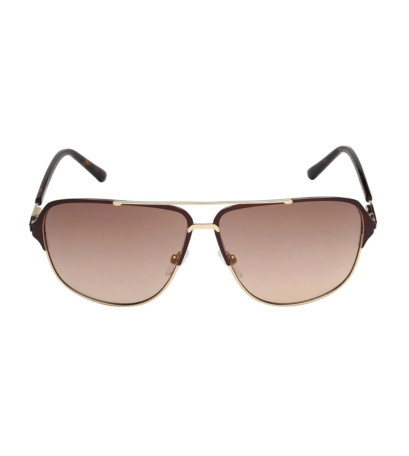 Calvin Klein Unisex Brown-mirrored Square Sunglasses