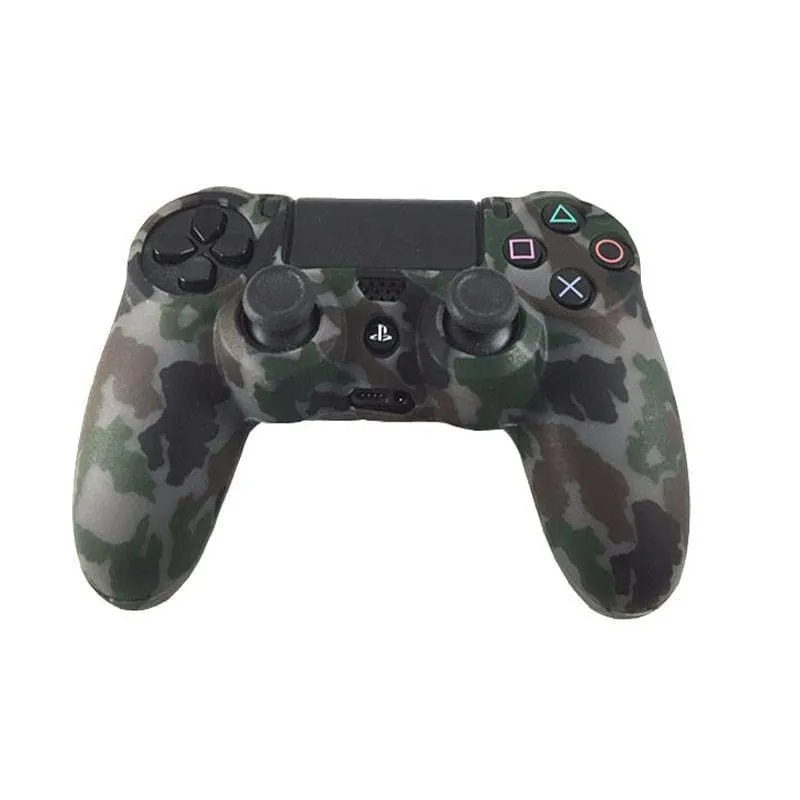 Camouflage Camo Silicone Rubber Soft Case for Sony PS4 Controller