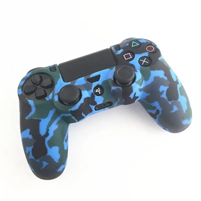 Camouflage Camo Silicone Rubber Soft Case for Sony PS4 Controller